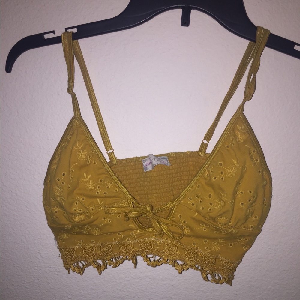 Free People gold bralette Size XS